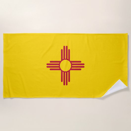 ニューメキシコ州旗 ビーチタオル (正面)