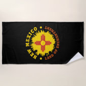 ニューメキシコ州旗 ビーチタオル (正面)