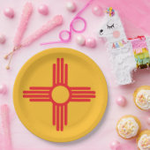 ニューメキシコ州旗 ペーパープレート (パーティー)