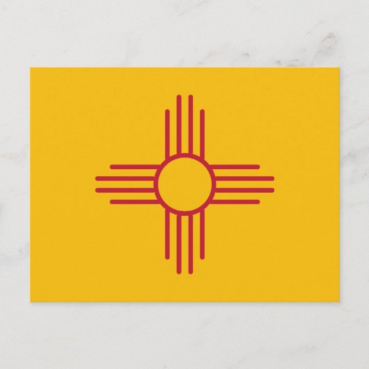 ニューメキシコ州旗 ポストカード (正面)