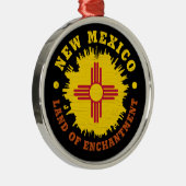 ニューメキシコ州旗 メタルオーナメント (右)