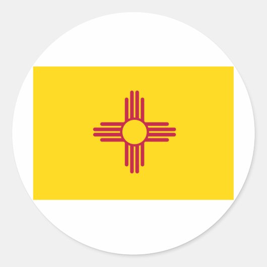 ニューメキシコ州旗 ラウンドシール (正面)