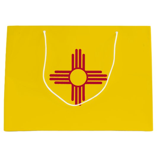 ニューメキシコ州旗 ラージペーパーバッグ (正面)