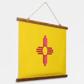 ニューメキシコ州旗 吊り下げ型タペストリー (傾斜あり)