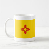 ニューメキシコ州旗+地図マグカップ コーヒーマグカップ (左)
