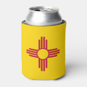 ニューメキシコ州旗 缶クーラー (缶正面)