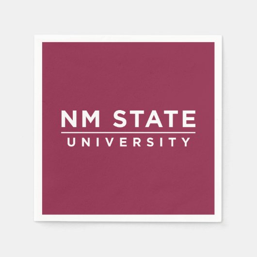 ニューメキシコ州立大学 スタンダードカクテルナプキン (正面)