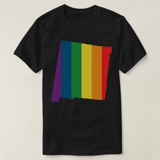ニューメキシコ州虹 Tシャツ (デザイン正面)