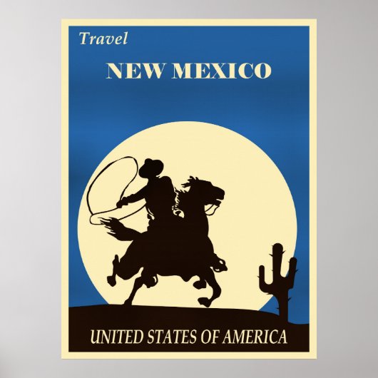 ニューメキシコ州観光 ポスター (正面)