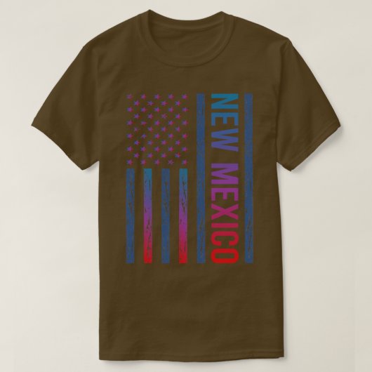 ニューメキシコ州赤旗国 Tシャツ (デザイン正面)