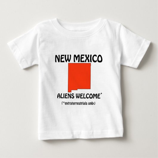 ニューメキシコ州 - エイリアン歓迎 ベビーTシャツ (正面)