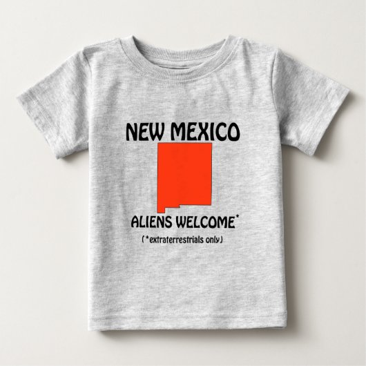 ニューメキシコ州 - エイリアン歓迎 ベビーTシャツ (正面)