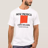 ニューメキシコ州 - エイリアン歓迎 Tシャツ (正面)