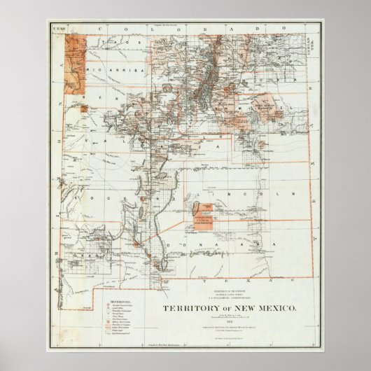 ニューメキシコ州 ポスター (正面)