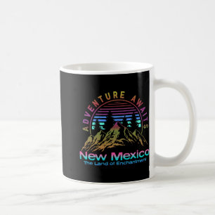 ニューメキシコ州 レトロ ヴィンテージ アウトドア & Nm M コーヒーマグカップ