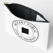 ニューメキシコ州 公証人 用品 アクセサリーポーチ (見開き)