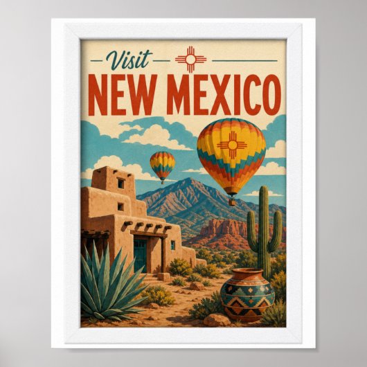 ニューメキシコ州 旅行 ヴィンテージ ポスター (正面)