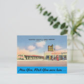 ニューメキシコ州、西部裁判所、ローズバーグ ポストカード (スタンド正面)