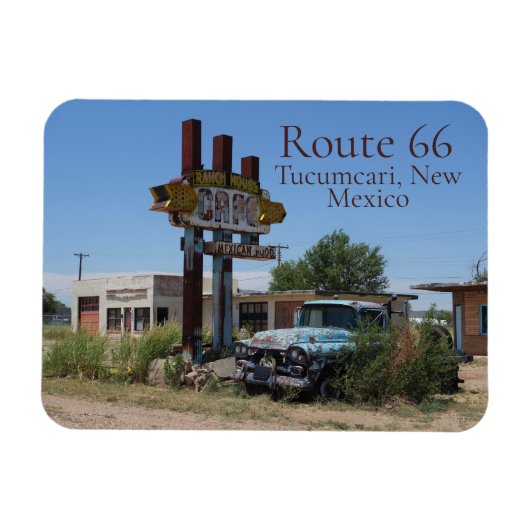 ニューメキシコ州Route 66 Tucumcari マグネット (横)