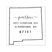 ニューメキシコ差出人住所スタンプ自己インク セルフインキングスタンプ (デザイン)