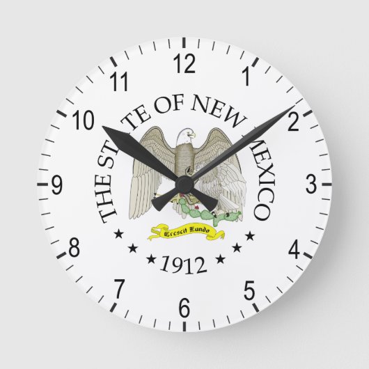 ニューメキシコ徴候 ラウンド壁時計 (正面)
