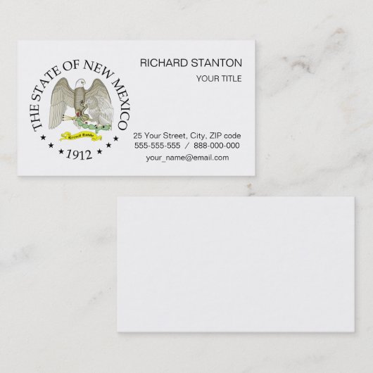 ニューメキシコ徴候 名刺 (正面/裏面)