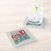 ニューメキシコ愛称ワードアート ガラスコースター (アングル)