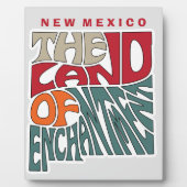ニューメキシコ愛称ワードアート フォトプラーク (正面)