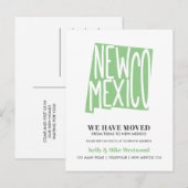 ニューメキシコ新しい住所ニューホームを移動 ポストカード (正面/裏面)
