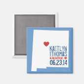 ニューメキシコ日付の保存 – カスタマイズ可能な都市 マグネット (正面/裏面)