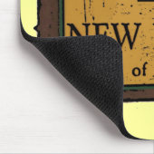 ニューメキシコ歓迎の看板のお土産mousepaad マウスパッド (コーナー)