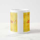 ニューメキシコ水彩国旗 ジャンボコーヒーマグカップ (正面)