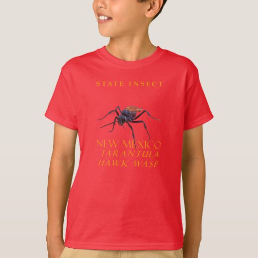 ニューメキシコ準州の昆虫タランチュラ・ホーク・ワスプ Tシャツ (正面)