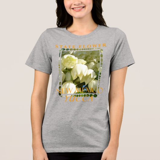 ニューメキシコ準州の花 ユッカ トライブレンドTシャツ (正面)