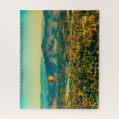 ニューメキシコ熱気球。クリスマスグリーティング ジグソーパズル (縦)