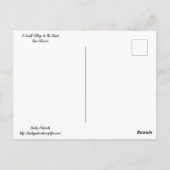 ニューメキシコ砂漠の小さな村 ポストカード (裏面)