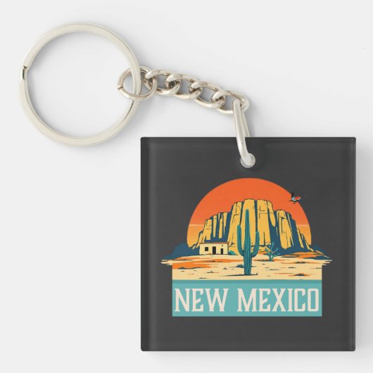 ニューメキシコ米国 キーホルダー (正面)