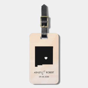 ニューメキシコ結婚地図の荷札、ギフト ラゲッジタグ