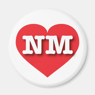ニューメキシコ赤いハート- I love NM マグネット