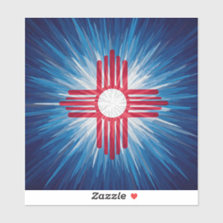 ニューメキシコ赤白と青 シール