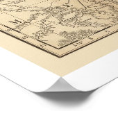 ニューメキシコ鉄道地図1879 ポスター (角)