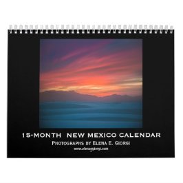 ニューメキシコ15月のカレンダー2019-2020年 カレンダー