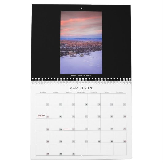 ニューメキシコ15月のカレンダー2019-2020年 カレンダー (3月 2026)