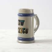 ニューメキシコ，アメリカ文字 ビールジョッキ (正面右)