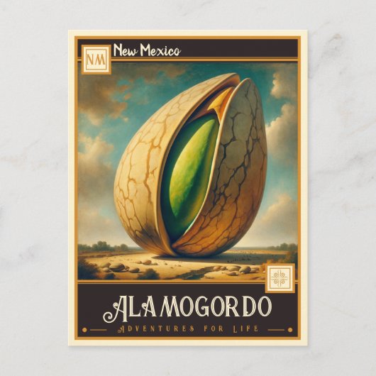ニューメキシコ,アラモゴルド |ヴィンテージ ポストカード (正面)