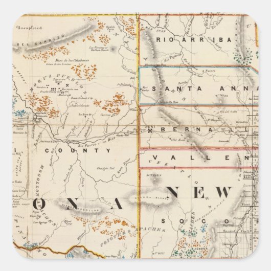 ニューメキシコ、アリゾナ スクエアシール (正面)