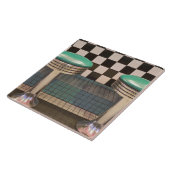 ニューメキシコ、アルバカーキ。 66ダイナー タイル (側面)