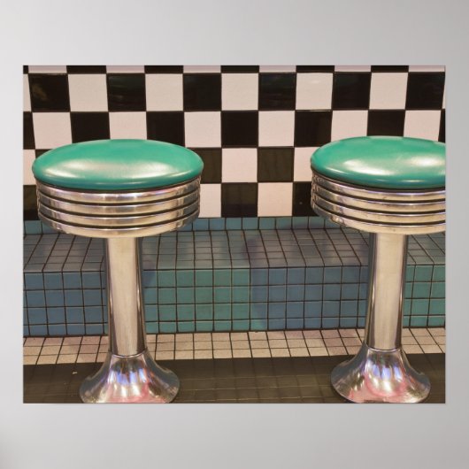 ニューメキシコ、アルバカーキ。66ダイナー ポスター (正面)