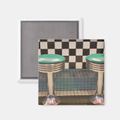 ニューメキシコ、アルバカーキ。66ダイナー マグネット (正面/裏面)