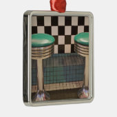 ニューメキシコ、アルバカーキ。 66ダイナー メタルオーナメント (右)